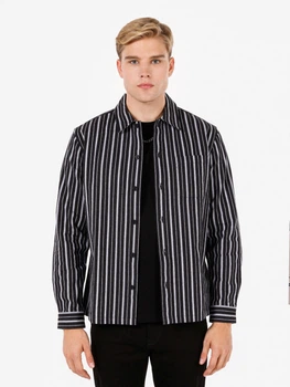 Рубашка хлопковая мужская Colin's CL1072112BLK L Black (8684112472713)