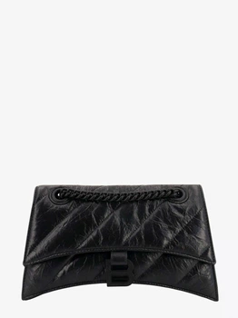 Сумка с логотипом Balenciaga Crush Chain small Черный