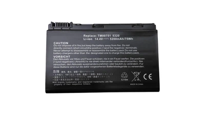 Аккумулятор для ноутбука Acer TM00742 Extensa 5210 14.4V Black 5200mAh OEM