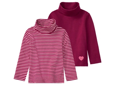Гольф-водолазка набір 2 шт. для дівчинки Lupilu LYCRA® 393131 086-92 см (12-24 months) Різнобарвний