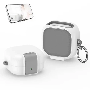 Футляр для наушников Matte Shield Series для Samsung Galaxy Buds 4 / Galaxy Buds 4 Pro, матовый пластиковый защитный кейс White