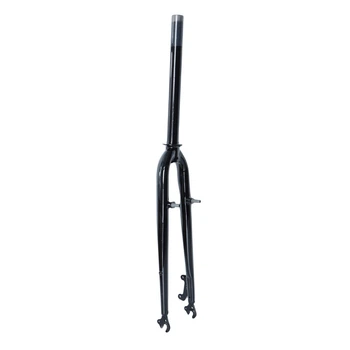 Вилка 28" жесткая ST 1-1/8" disc/v-br б/резьб. под эксцентрик шток-290мм FSD черный