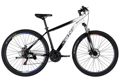 Велосипед ST 27.5" SPACE MARS DD FR рама-17" черный с белым 2026