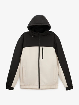 Куртка однотонная мужская GENUA G01210-0015 XL Черно-бежевый shop (2000999396984)