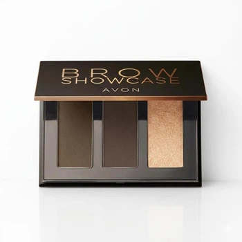 Палета для бровей Brow Showcase Avon Оттенок: «Medium Dark/ Средне-темный» 4,2 г Brow Palette Палитра, палетка для макияжа