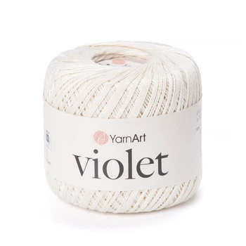 Пряжа мерсеризована YarnArt Violet 50г бавовна натуральна №6194 (23506194)