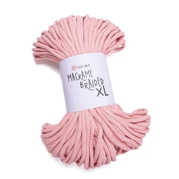 Шнур товстий Macrame Braided XL 10мм 1000г персик №767