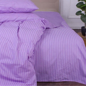 Простынь MirSon Ranforce Elite 17-0618 Stripe Purple 150 х 220 см (2200008203184)