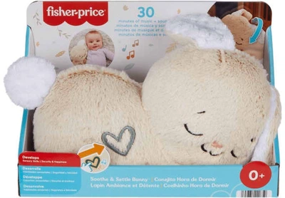 Zabawka Fisher-Price Śpiący Króliczek Usypiacz-Uspokajacz Przytulanka z dźwiękami dla niemowląt (194735229659)