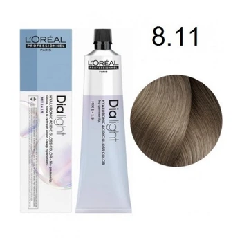 Краска L'Oreal Professionnel Dia Light (Ash Series) - 8.11 Светлый блондин пепельный интенсивный-60мл.