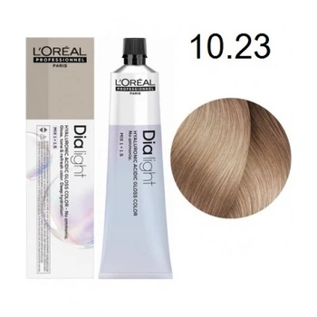 Краска L'Oreal Professionnel Dia Light (Mocha & Brown Series) - 10.23 Мол.коктейль очень светл.блонд перл. золотис.-60мл.