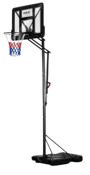 Kosz do koszykówki Neo-Sport NS-283 Regulowana wysokość 170 - 305 cm Mobilny stojak (5903890632403)