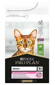 Сухий корм для дорослих котів Purina Pro Plan Delicate Digestion 1,5кг – індичка
