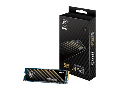 Твердотільний диск M.2 1TB MSI Spatium M450 V1 (M.2 2280, PCIe 4.0 x4, 3600 /3000MB/s)