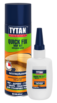 Двокомпонентний ціанакрілатний клей Tytan Quick Fix 400мл + 100мл