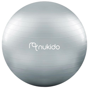 Piłka Neo Sport NS-951 do aerobiku ciążowa 65 cm Szara (5903890617585)