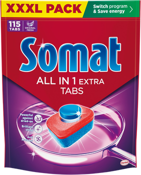 Таблетки для посудомийної машини Somat All-in-1 Extra 115 шт (9000101831818/9000101851892)