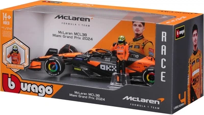 Metalowy model samochodu Bburago F1 McLaren MCL38 Lando Norris 1:24 18-28040_4 (4893993280407)