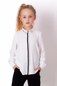 Сорочка для дівчинки Mevis біла 3857-01 116
