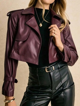 Куртка SHEIN XS Бордовый sz25062794144155553