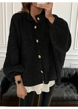 Кардиган SHEIN 2XL Черный sz2412120464974959