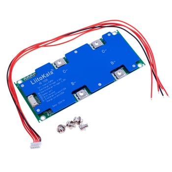 Контроллер BMS 100A LiitoKala 12V 4S для АКБ LiFePO4, плата защиты с балансировкой