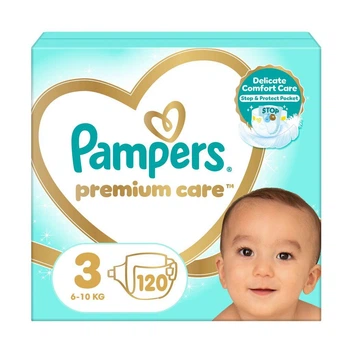 Подгузники Pampers Premium Care размер 3 (6-10 кг) 120 шт
