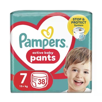 Подгузники-трусики Pampers Active Baby Pants размер 7 (15+ кг) 38 шт