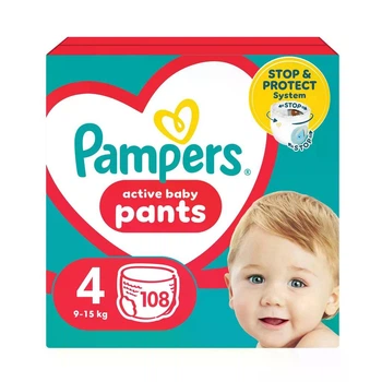 Підгузки-трусики Pampers Active Baby Pants розмір 4 (9-15 кг) 108 шт