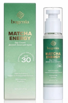 Дневной защитный крем для лица SPF 30 Matcha Energy Day Cream Bogenia 50 мл