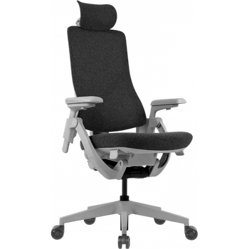 Офисное эргономичное кресло GT Racer B-6314 Fabric Dark Gray/Gray