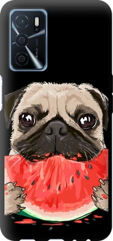 Чохол-накладка (панель) на Oppo A54s Мопс і кавун (4665b-3473)