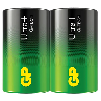 Батарейка GP 13AUP-S2 лужна LR20 D Ultra PLUS 2/20