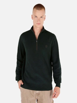 Светр теплий на блискавці чоловічий Colin's CL1069884GRE 2XL Dark Green (8684112381848)