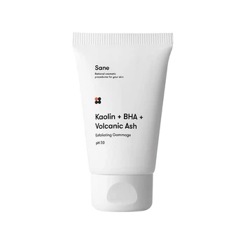 Скраб для лица Sane Kaolin + BHA + Volcanic Ash Exfoliating Gommage PH 7.0 Гомаж с салициловой кислотой 40 мл (4820266830052)