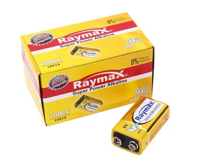 Батарейка Raymax Alkaline 6LR61 крона лужна 1/10