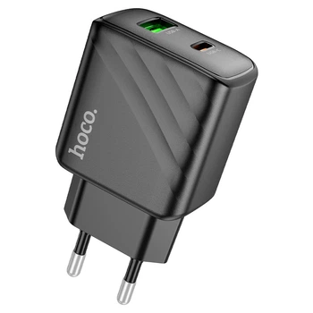Мережевий зарядний пристрій HOCO CS23A Sunlight dual-port charger 30W Black