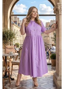 Сукня з котону Anastasimo бузковий 2XL (657)