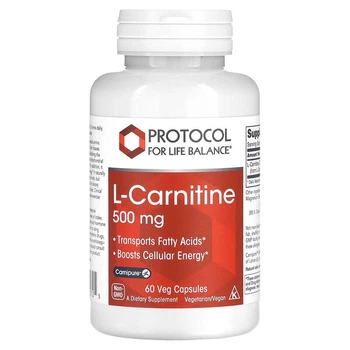 L-карнітин Protocol for Life Balance (L-Carnitine) 500 мг 60 капсул PRT10072
