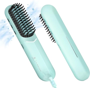 Беспроводная аккумуляторная щетка-выпрямитель для волос Webeauty