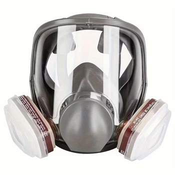 Маска респиратор полнолицевая MASKRON 13в1 с фильтрами и картриджами