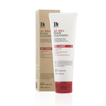Гель-пінка з саліциловою кислотою для вмивання Benton AC BHA Foam Cleansing (120 мл)