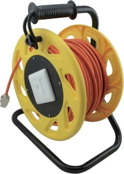 Patchcord Helos Trommel S/FTP Cat 7a 50 m Orange-Yellow (4005938042814)