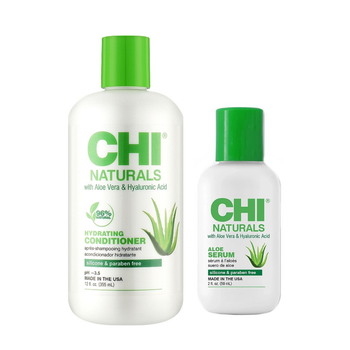 Набор для увлажнения и эластичности кудрявых волос CHI Aloe Vera Кондиционер 355 мл + Сыворотка 59 мл