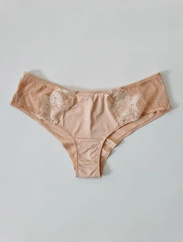 Женские трусы шортики RosaSelvatica IVY_SL822 L Светло-бежевый