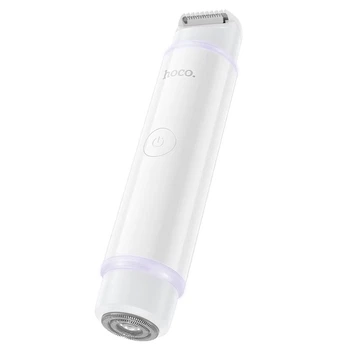 Электробритва и триммер женский Hoco HP81 2-в-1, Type-C, IPX6, 400 mAh, белый