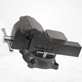 Чугунные поворотные тиски 125 мм YATO YT-6502 компактные с поворотной базой
