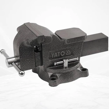 Тиски слесарные поворотные 150 мм YATO YT-6503 из чугуна облегчённые