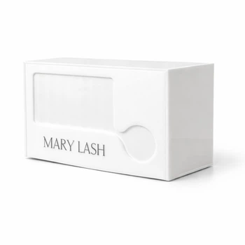 Бокс для ресниц MARY LASH акриловый на 12 планшеток с крышкой под планшетку и отверстием для лунки