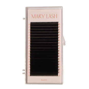 Вії для нарощення MARY LASH 0,10 Black Classic lashes вигин M Mix 6–12